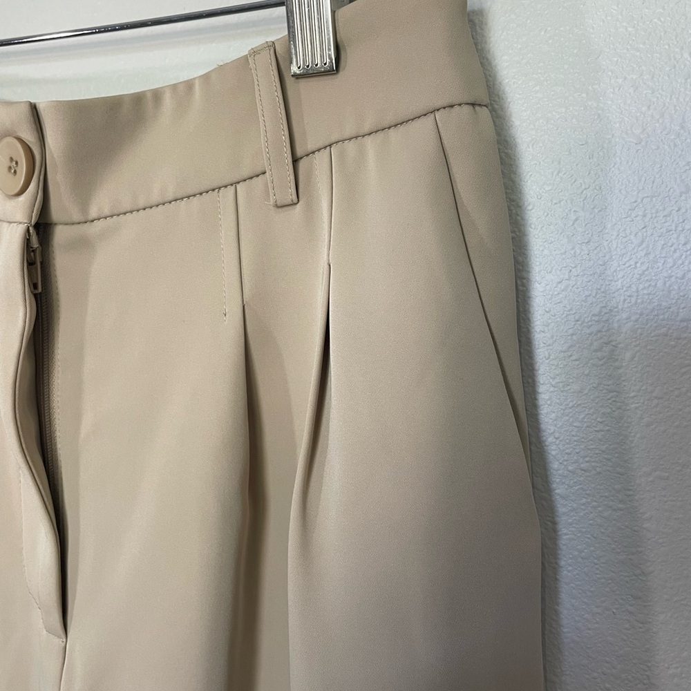 Princess Polly Tan Wide-Leg Trousers - Picture 3 of 5